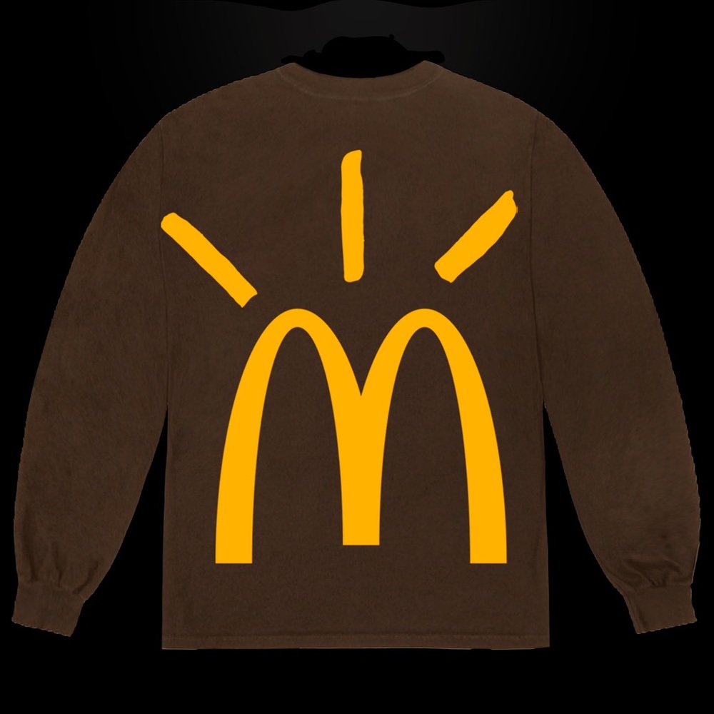 Travis Scott x McDonald's Brown Long Sleeve Tee